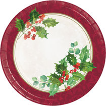 Oval christmas paper clearance plates